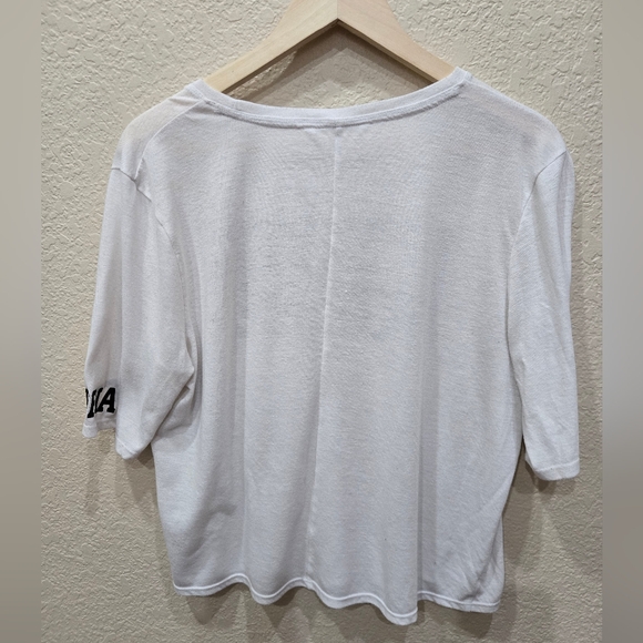 Victoria's secret "It's You Not Me" Short Sleeve T-shirt In White Large - Picture 2 of 6